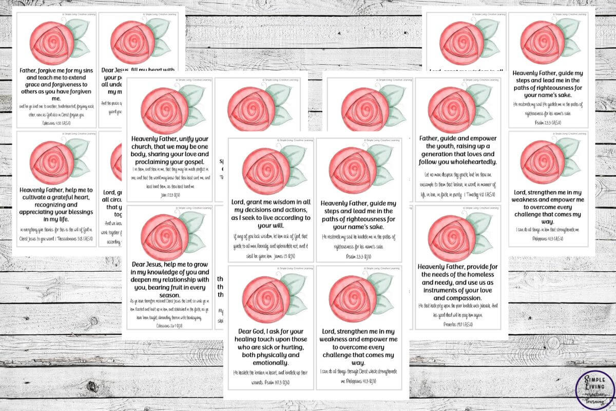 30 Days of Prayers for Teens and Adults five more pages