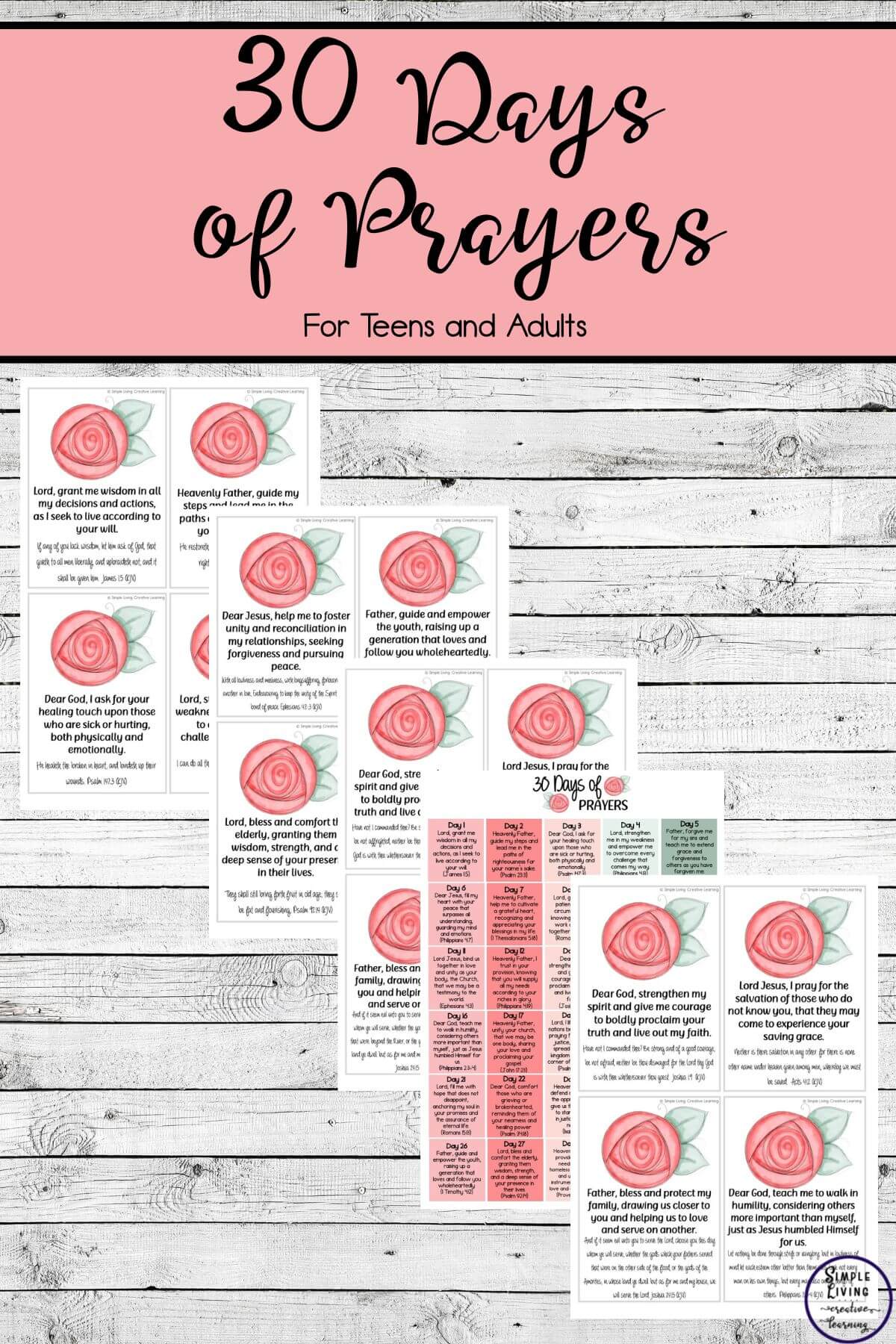 30 Days of Prayers for Teens and Adults