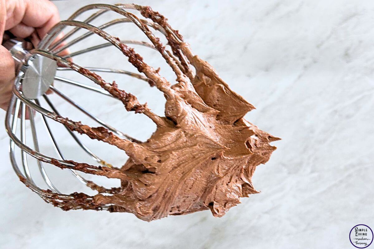 Chocolate Buttercream Frosting whipped