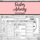 Easter Activity Worksheets five pages