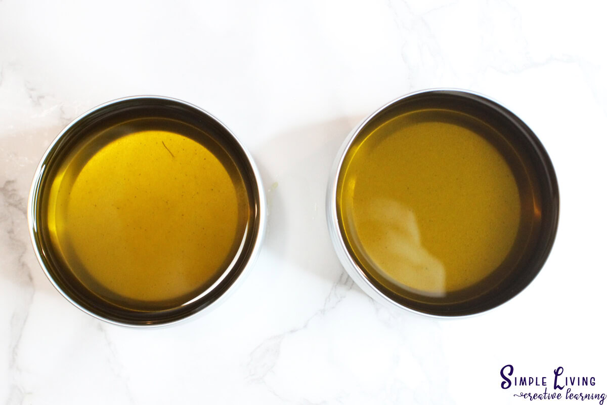 Homemade Jewelweed Salve poured into containers