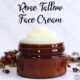 Rose Tallow Face Cream in a glass jar