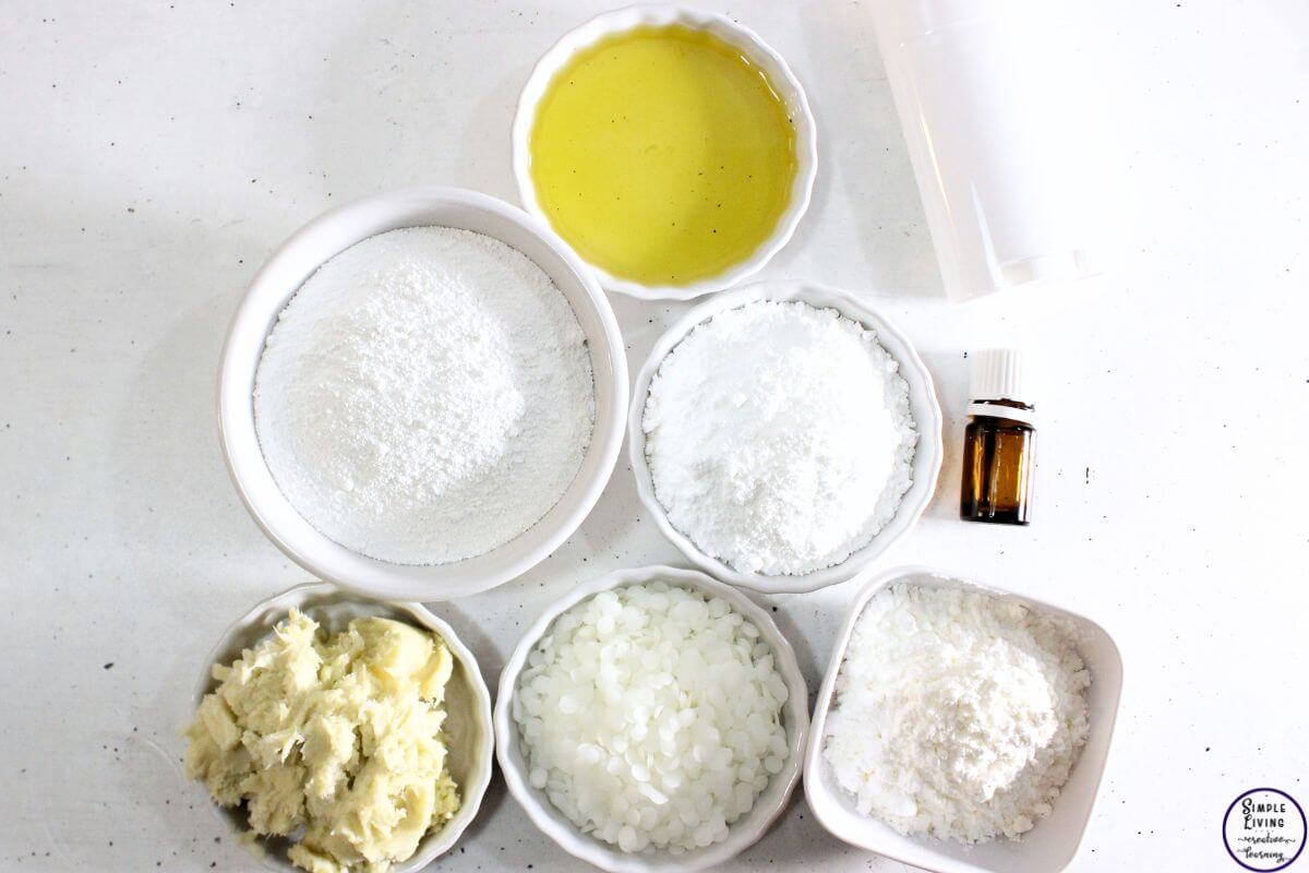 Homemade Deodorant for Sensitive Skin - Without Baking Soda ingredients