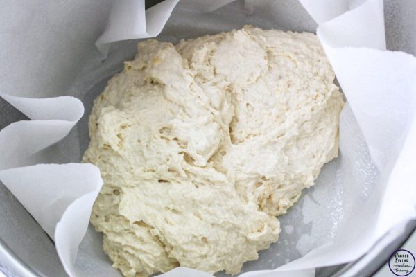 No-Knead Dutch Oven Bread adding to the instant pot