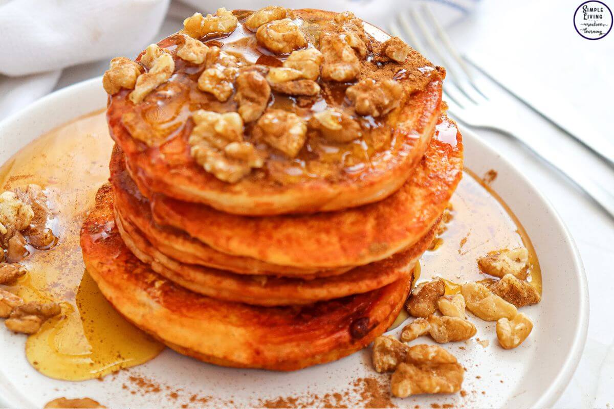 Pumpkin Pancakes ready to enjoy