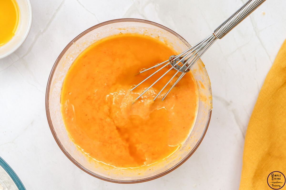 Pumpkin Pancakes wet ingredients