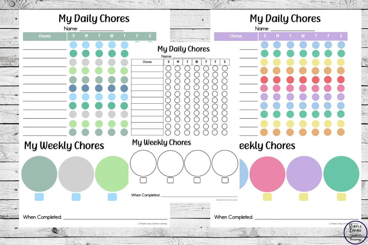 Why Should Children Help with Chores chore charts another 3 pages