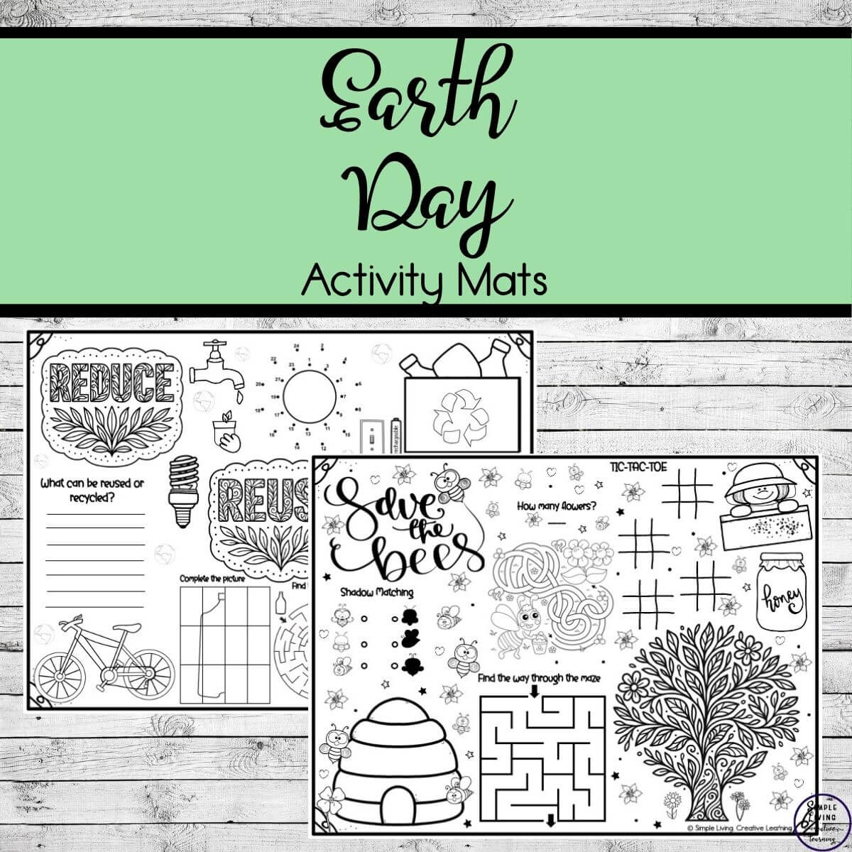 Earth Day Activity Mats two mats