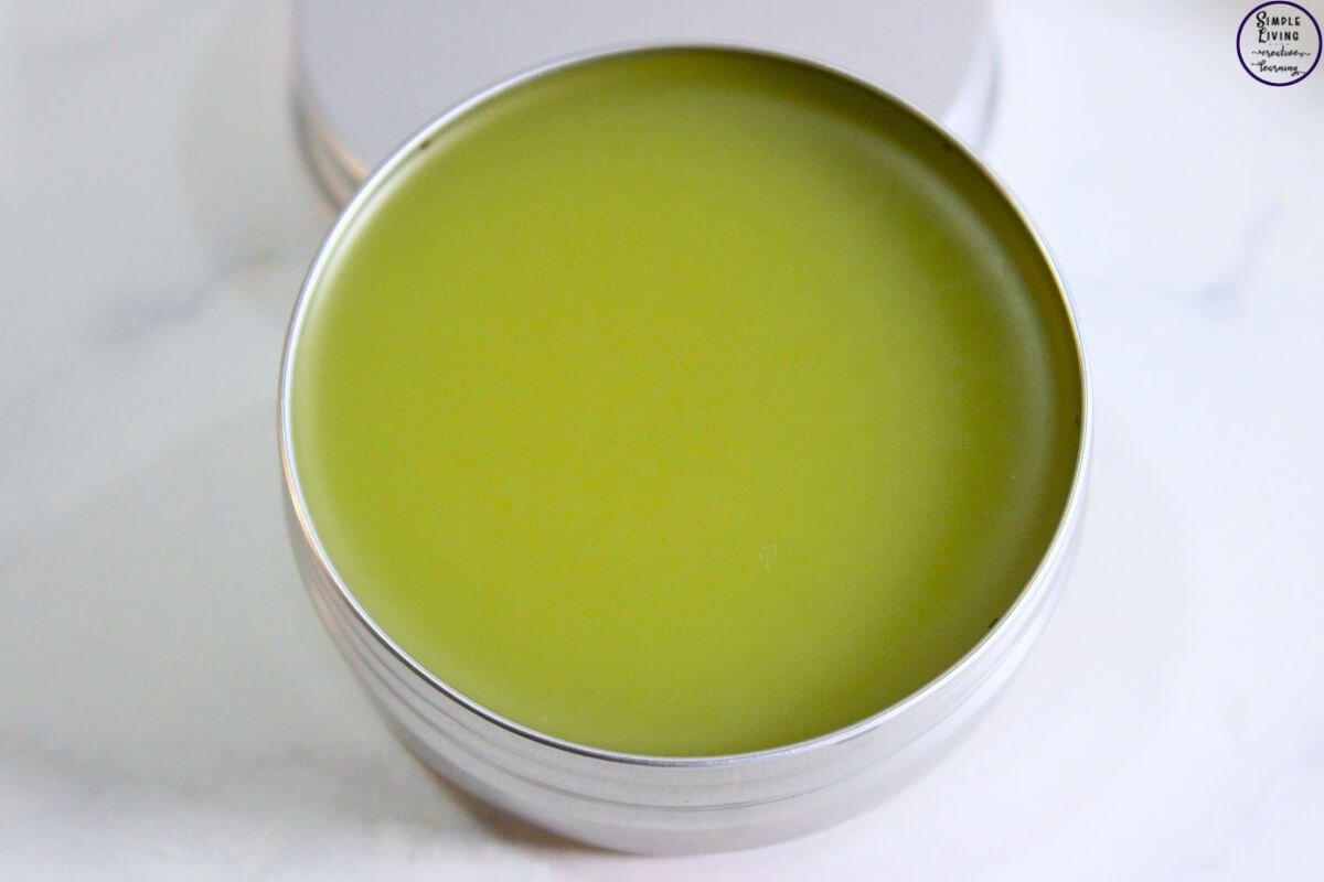 St. John's Wort Salve up close to tin