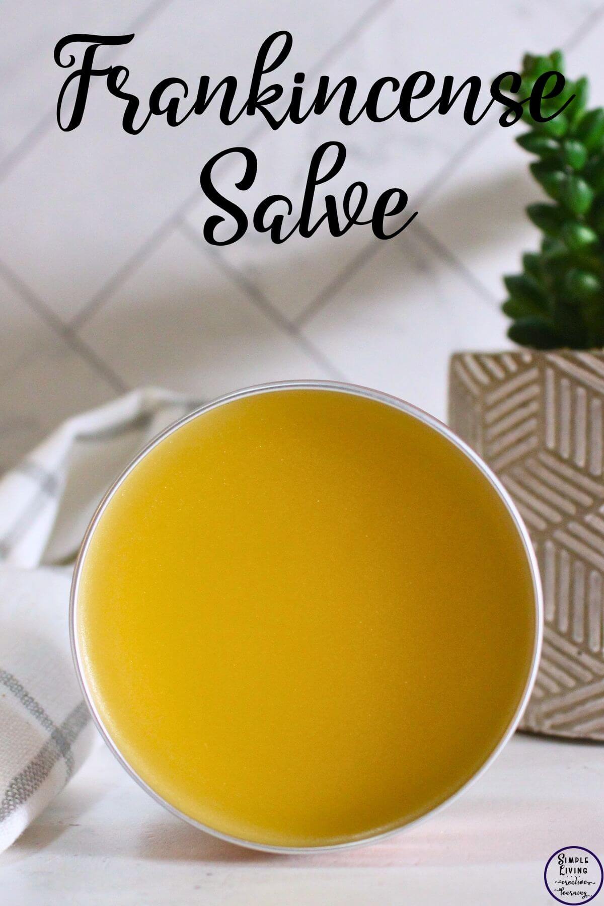 Homemade Frankincense Salve