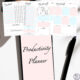 Printable Productivity Planner four pages plus cover