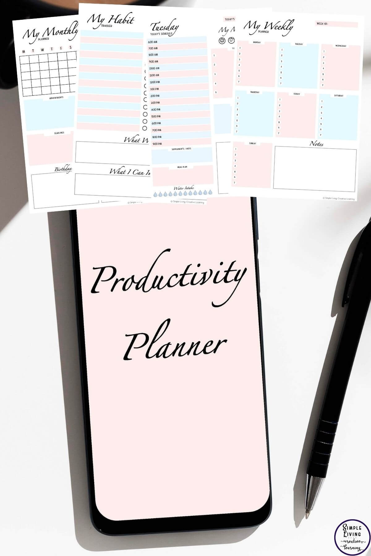 Printable Productivity Planner