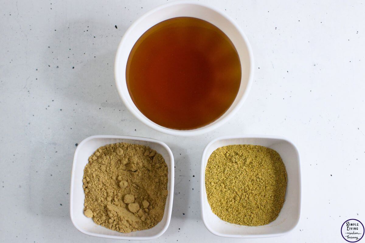 Chamomile Ginger Honey for Relieving Headaches ingredients