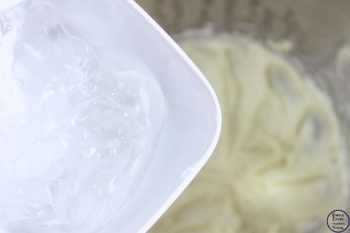 Homemade Leave in Conditioner adding the aloe vera gel
