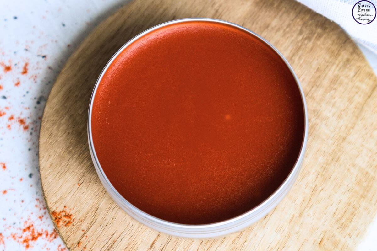 homemade cayenne salve setting