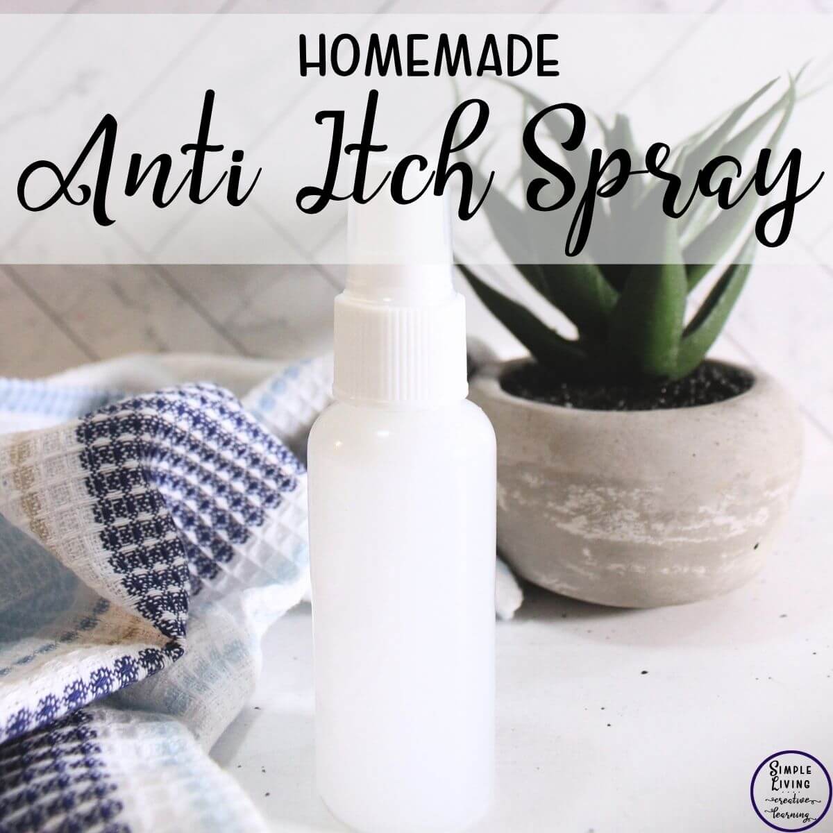Homemade Anti Itch Spray in a bottle