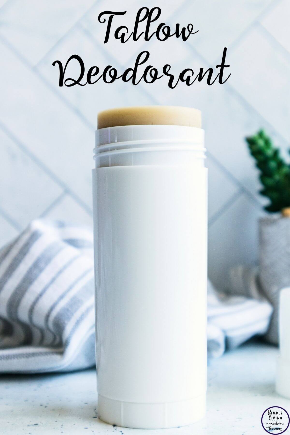 Homemade Tallow Deodorant Stick