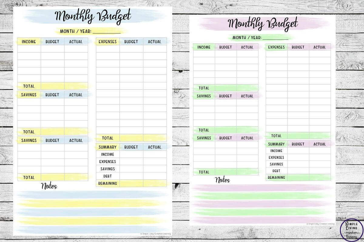 how to make a budget - monthly planner