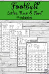 Football Letter Trace and Find Printables