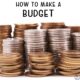 How to Make A Budget stack of coins