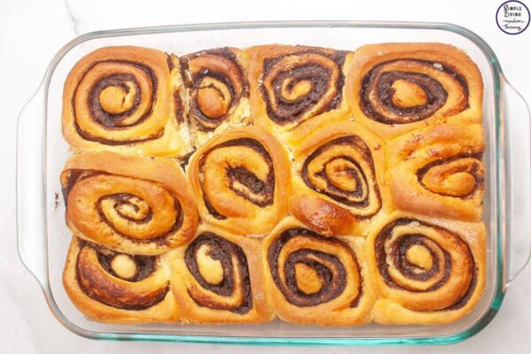 Overnight Sourdough Cinnamon Rolls Recipe baked