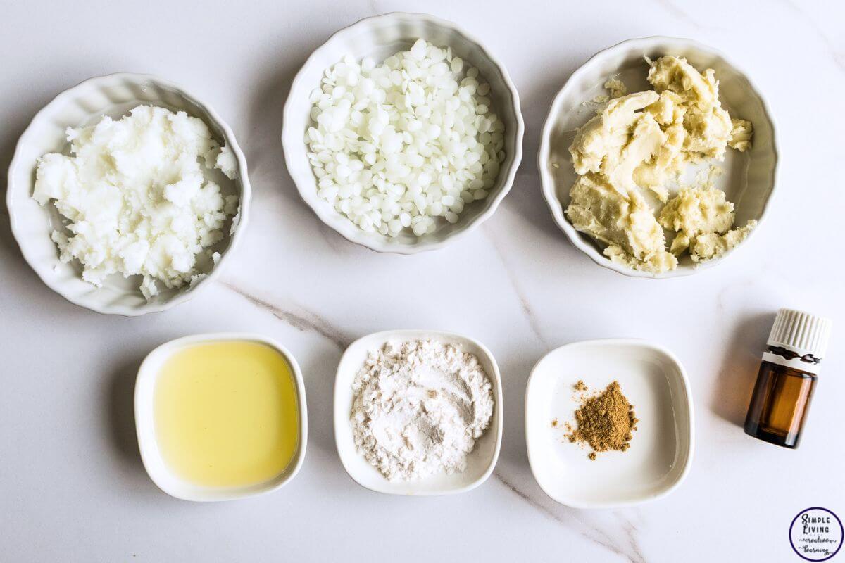 Homemade Tallow Deodorant Stick ingredients