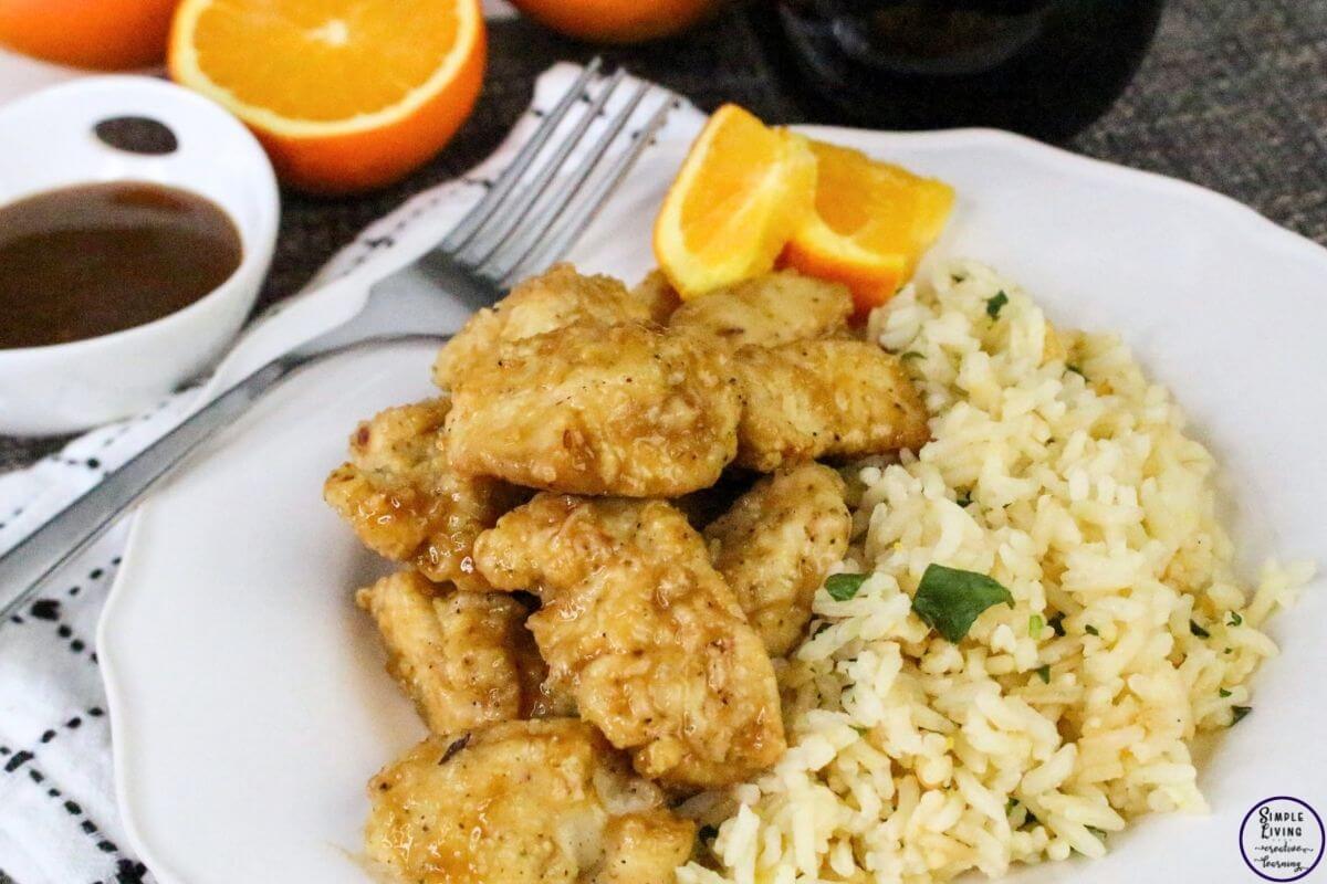 Orange Chicken Recipe ready to eat