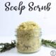 homemade scalp scrub in a glass jar