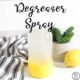 homemade degreaser spray in a bottle