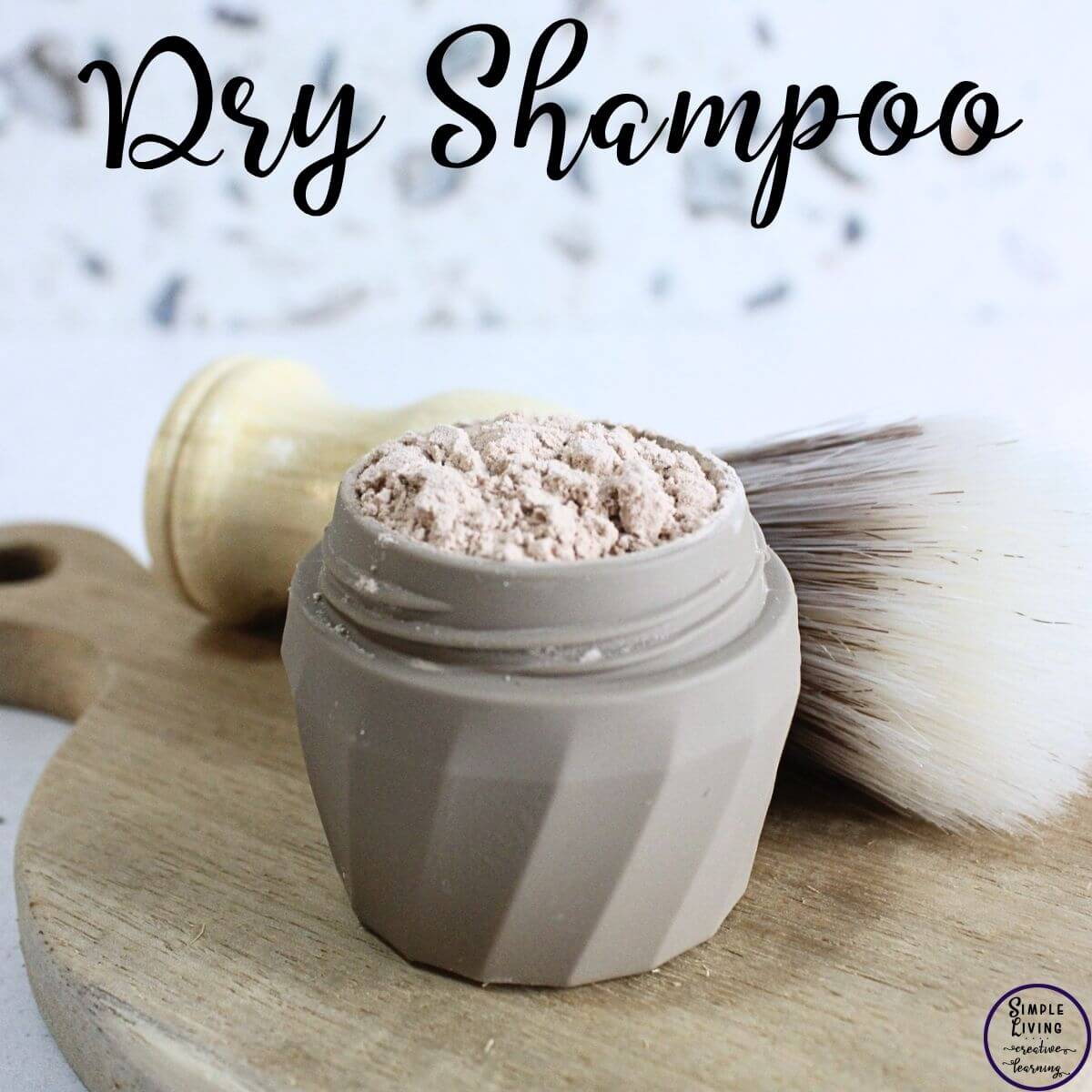 Homemade Dry Shampoo Recipes in a jar