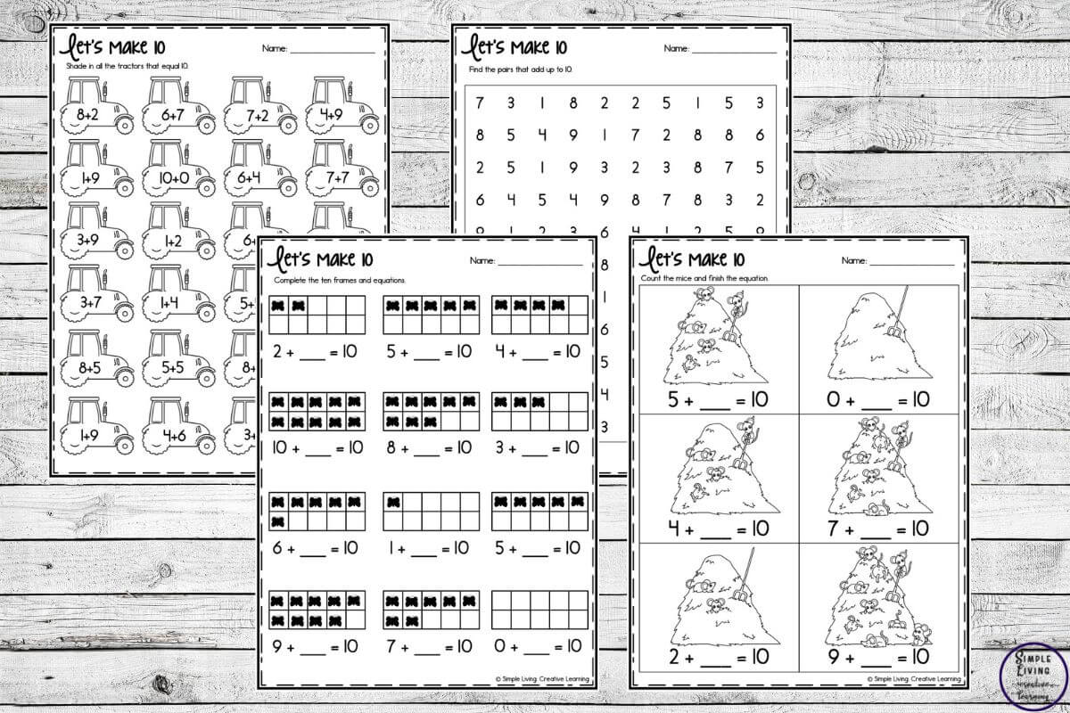 Making 10 Printables another four pages