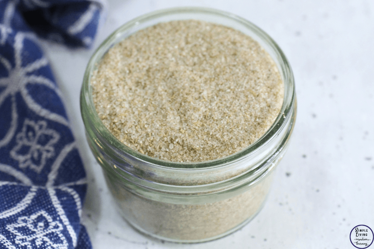 Herb Salt Recipe in a jar ready to use