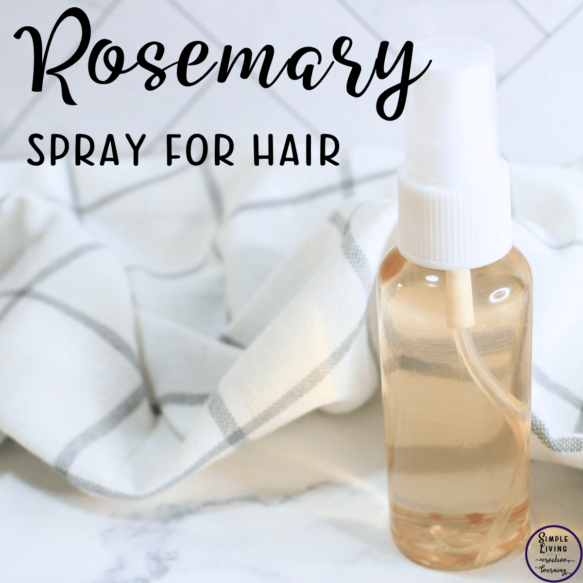 Rosemary Spray for Hair in a spray bottle